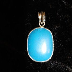 Ladies Turquoise/Silver 925 Pendant